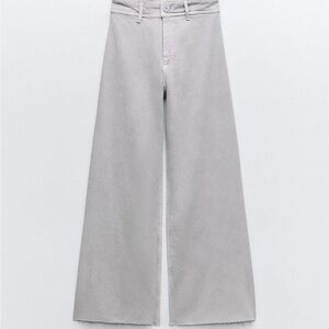 Zara High Waist Marine Straight Jean NWT